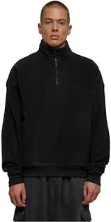 Urban Classics Svart Fleece Sweatshirt för Män 4XL