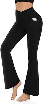 Hanaoops Högmidjade Yogabyxor med V-korsdesign